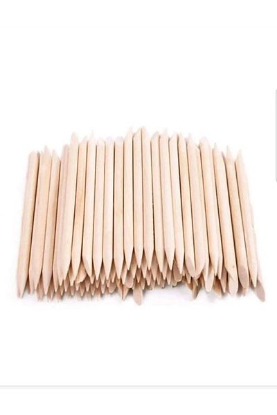 KİRPİKÇİSHOP MANICURE ORANGE Sticks [WOODEN MEAT PUSHER 50 PIECES