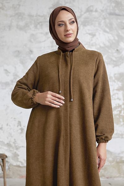 InStyle Levina Abaya se skrytou légou – světle hnědá