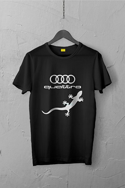 Tospikten تي شيرت أودي كواترو بريميوم للجنسين - مصمم، لا يتلاشى التشقق / السي...