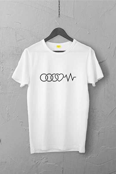 Tospikten تي شيرت بتصميم شعار Audi، ممتاز للجنسين، لا يتشقق أو يبهت / سيارة