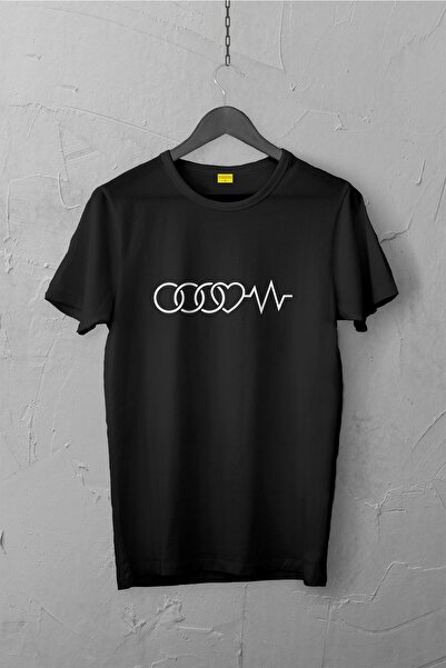 Tospikten Audi Logo Tasarımlı Tshirt , Unisex Premium, Çatlama Solma Yapmaz /...