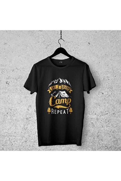 Tospikten Μπλουζάκι με σχέδιο κάμπινγκ 070, unisex Premium, δεν ξεθωριάζει, δ...