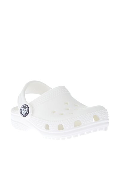 Crocs Kids Bílé dětské pantofle Classic Clog T