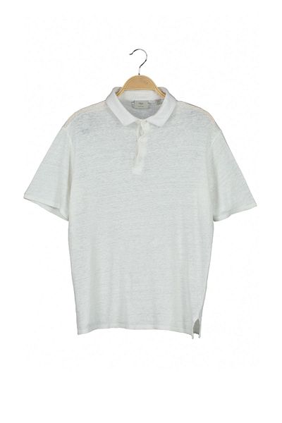 MANGO Man Weißes T-Shirt mit Polokragen für Herren77070501