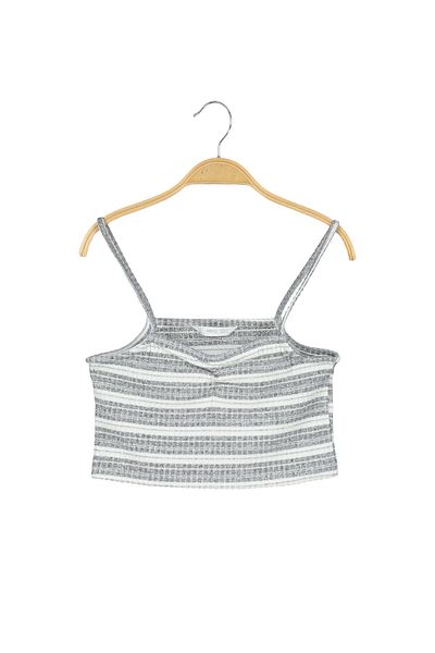 MANGO Kids Graues Bustier für Mädchen 27081156