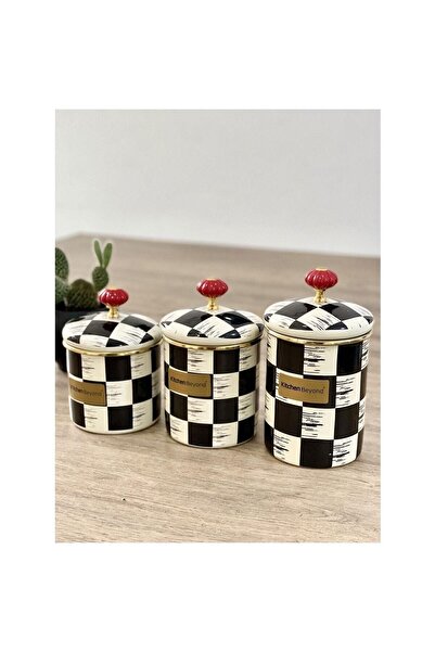 ACAR Qualıta-kıng Emaye 3 Lü Baharat Tk.dama Dekor