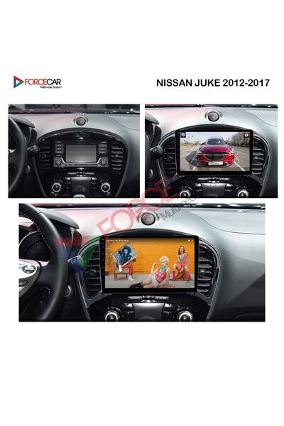 FORCECAR NİSSAN JUKE 2012-2017 ANDROİD MULTİMEDYA 2.32 KABLOSUZ CARPLAY