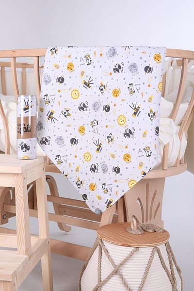 Babyhola Muslin Blanket 80x80cm Space Pattern Organic