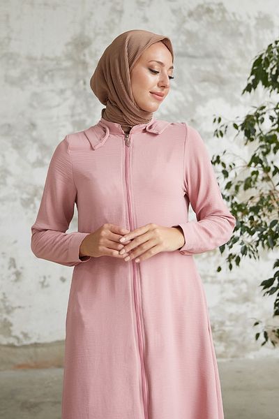 InStyle Lure Hooded Abaya - Powder