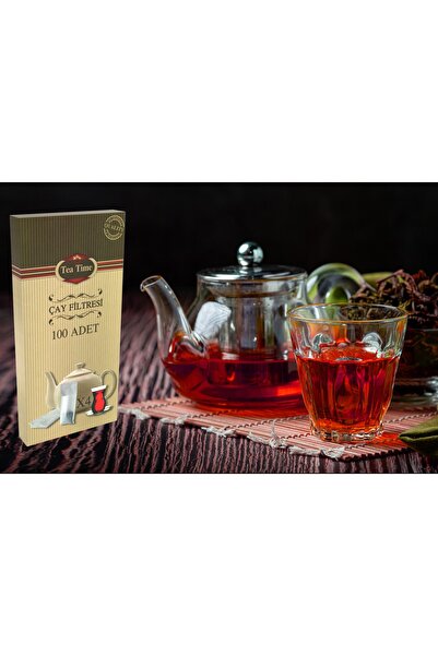 TEA TIME Çay Filtresi 1 Paket 100lü L Boy