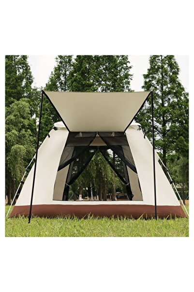 Brawi Tam Otamatik Tenteli 4 Kişilik Kamp Çadırı Portatif Anti-uv Yağmur Geçirmez Kolay Ölçü 215x215x145