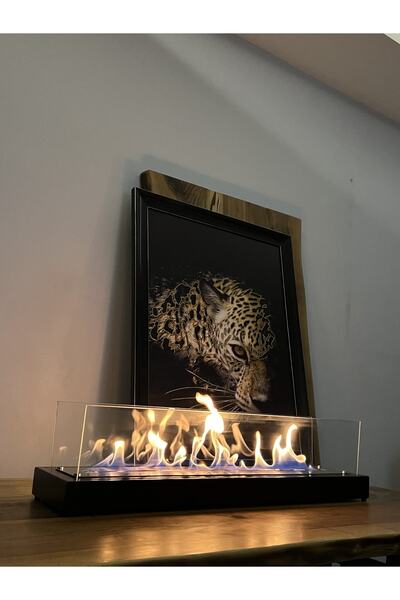 Trihome Mega Boy Masa Üstü Bigflame Lüx Masa Üstü, Köşe Bioethanol Büyük Şömi...