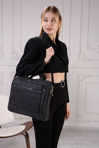 D'VERS Unisex 15,6-16,1-16,9 ιντσών Μαύρο Business Series 3 θέσεων Χαρτοφύλακας φορητού υπολογιστή