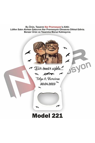 Nar Promosyon 50 Pieces Opener Magnet Gift - Circumcision, Engagement, Promise, Wedding Gift - Packaging Included