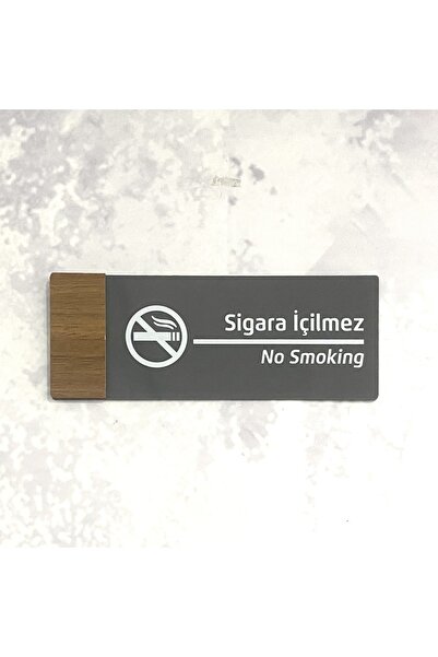 Dekokonsept Wooden Serisi (SİGARA İÇİLMEZ) Ofis Oda Kapı İsimliği Yönlendirme Tabelası