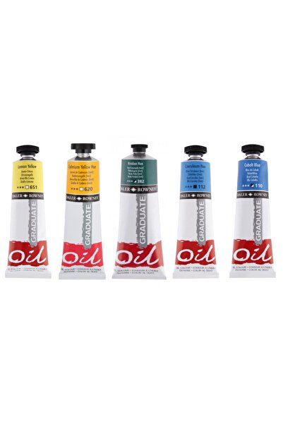 Daler Rowney Graduate Yağlı Boya 38ml 5'li Set Soğuk Renk Tonları