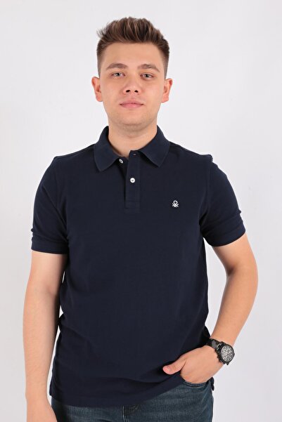 United Colors of Benetton Ανδρικό μπλουζάκι με γιακά πόλο Benetton Bnt-M-3089J3179-23Y