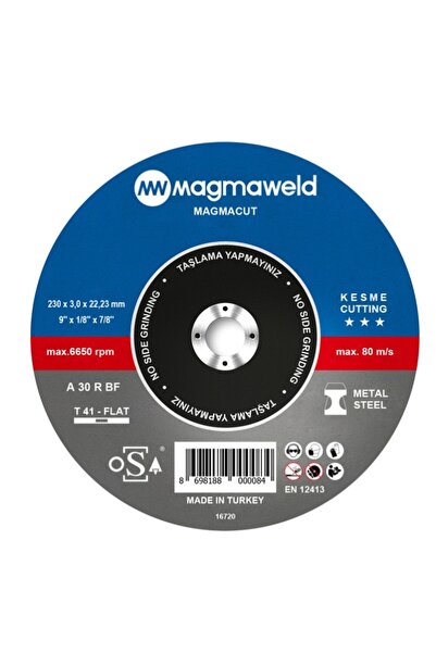 Magmaweld Magmacut Kesme Taşı Düz 230 X 3.0 X 22 mm 1 Adet