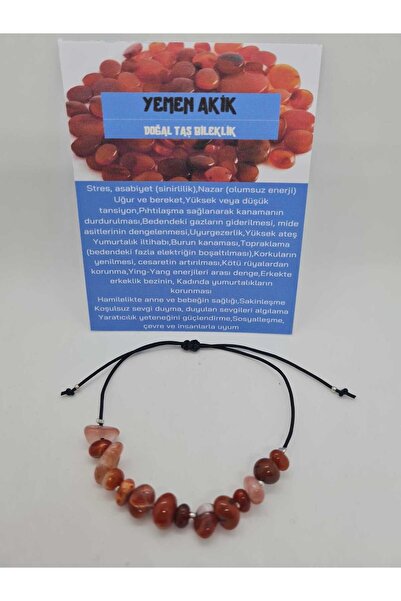 Doğal Taş Dünyası سوار طبيعي أصلي من حجر العقيق اليمن