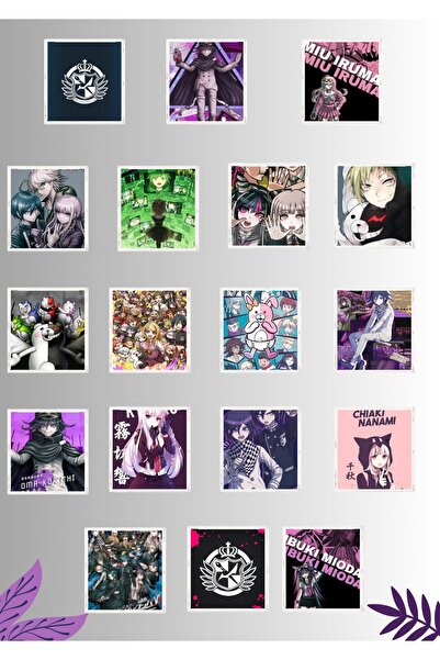animeandyourworld Danganronpa18 adet fotokart 9*6 cm kesilmiş hd kaliteli PVC...