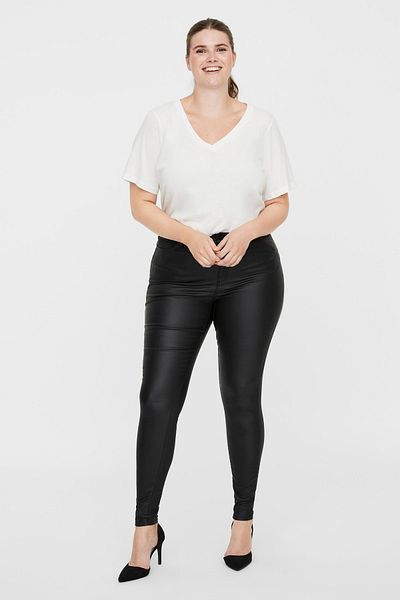 Veromoda Curve Dámské / dívčí černé kalhoty Vero Moda Curve