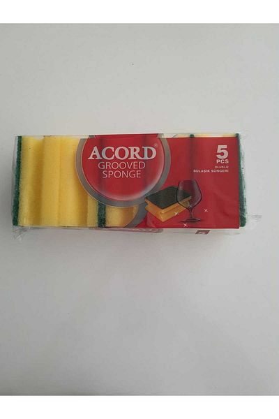 Acord Dish Sponge 3 Packs, Package Includes 5 Pieces
