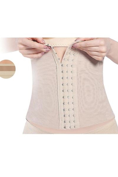 Elite Life Women's Corset, Waist Corset, Tightener with Agraff, Black