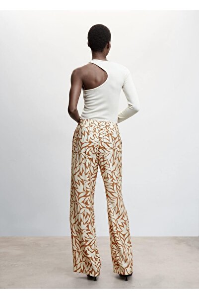 MANGO Woman Desenli Palazzo Pantolon