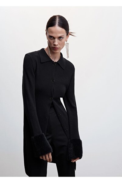 MANGO Woman Ζακέτα με γούνα