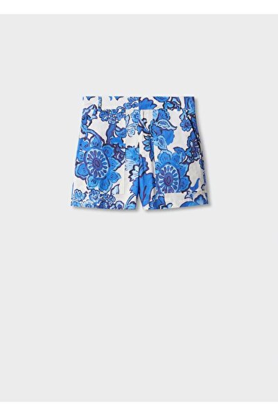 MANGO Woman Çiçek desenli şort