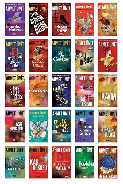 Yapı Kredi Yayınları Ahmet Ümit Roman Seti (25 Kitap)