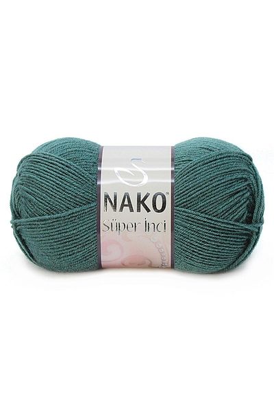 NAKO خيوط الحياكة اليدوية باللؤلؤ الأخضر 100 جرام 10469