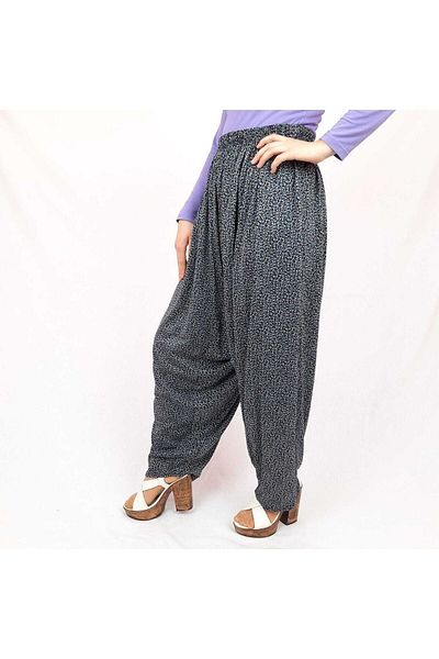 KG TEKSTİL Local Violet Shalwar cu plasă de sus