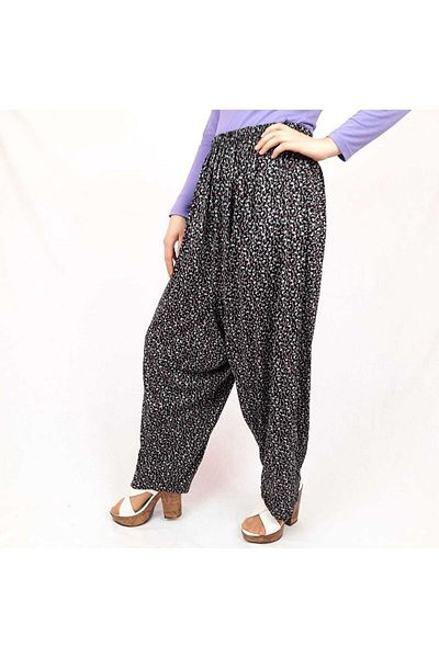 KG TEKSTİL Local Violet Shalwar cu plasă de sus