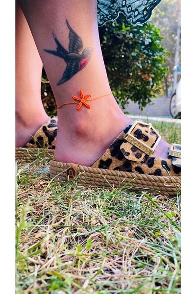elamindunyasi Starfish Macrame Knitted Anklet