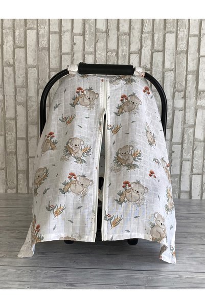 Wayne's Muslin Stroller Cover with Zipper
