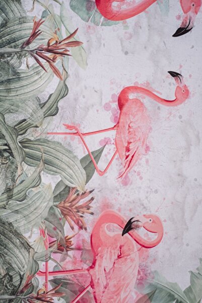 cott land Πετσέτα μπάνιου παραλίας με μοτίβο Flamingo με ψηφιακή εκτύπωση