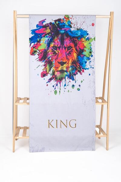 cott land Πετσέτα παραλίας και μπάνιου Lion King Pattern