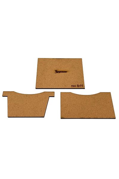 ipekbazaar iB11 Leather Hobby Card Holder Mold, 3 Piece Mold, iB11