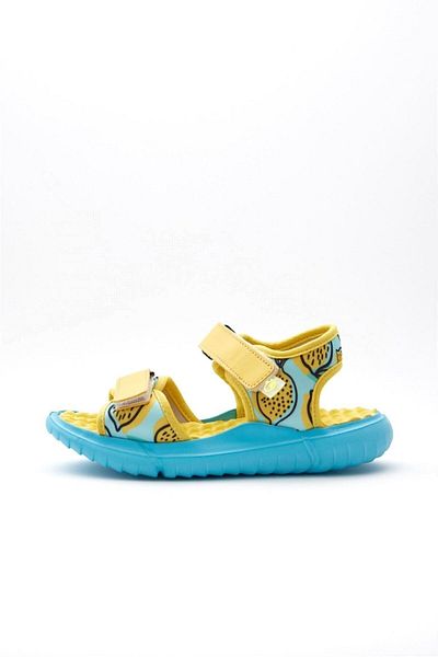 Dudino Boy's Lemon Printed Paris Sandals Yellow 2C83B134