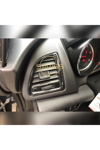 Saviss Opel Astra J uyumlu Parlak Siyah Full Set Torpido Kaplama, Konsol Maun...