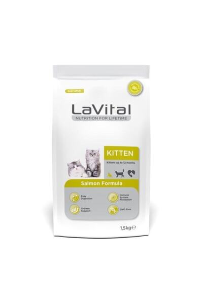 LaVital Lavital Kitten Somonlu Yavru Kedi Maması 1,5 Kg