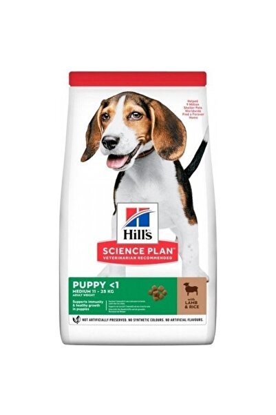Hill's SCIENCE PLAN Kuzulu ve Pirinçli Orta Irk Yavru Köpek Maması 14 Kg