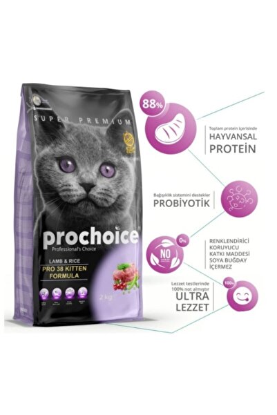 ProChoice Pro38 Kitten Kuzulu Yavru Kedi Maması 2kg