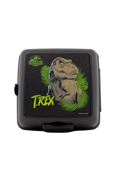 WİGGLE Wiggle Jurassic World 4 - Kids Lunch Box 4 Compartments - Food Storage Container, Spoon and Fork