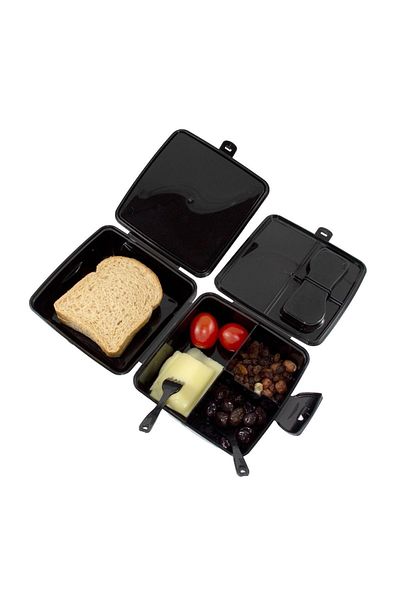 WİGGLE Wiggle Sonic The Hedgehog 4-Compartment Children's Lunch Box - Food Storage Container with Spoon and Fork