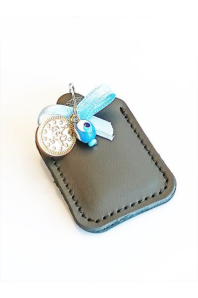 ViP GiFT BABY CEVŞEN PRAYER NECKLACE AMULET GENUINE LEATHER SMALL QUATER