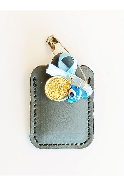 ViP GiFT BABY CEVŞEN PRAYER NECKLACE AMULET GENUINE LEATHER SMALL QUATER
