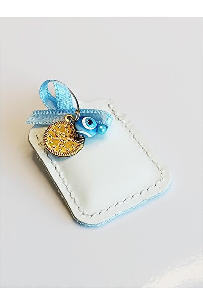 ViP GiFT BEBEK CEVŞENİ DUALI KOLYE MUSKA HAKİKİ DERİ KÜÇÜK DÖRTGEN