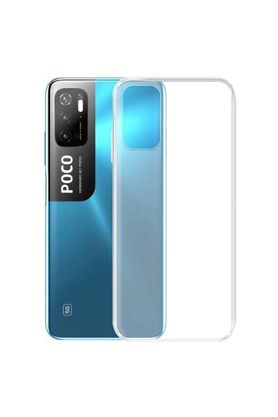 Caseji Poco M3 Pro Uyumlu Ultra Slim Esnek Şeffaf Kılıf